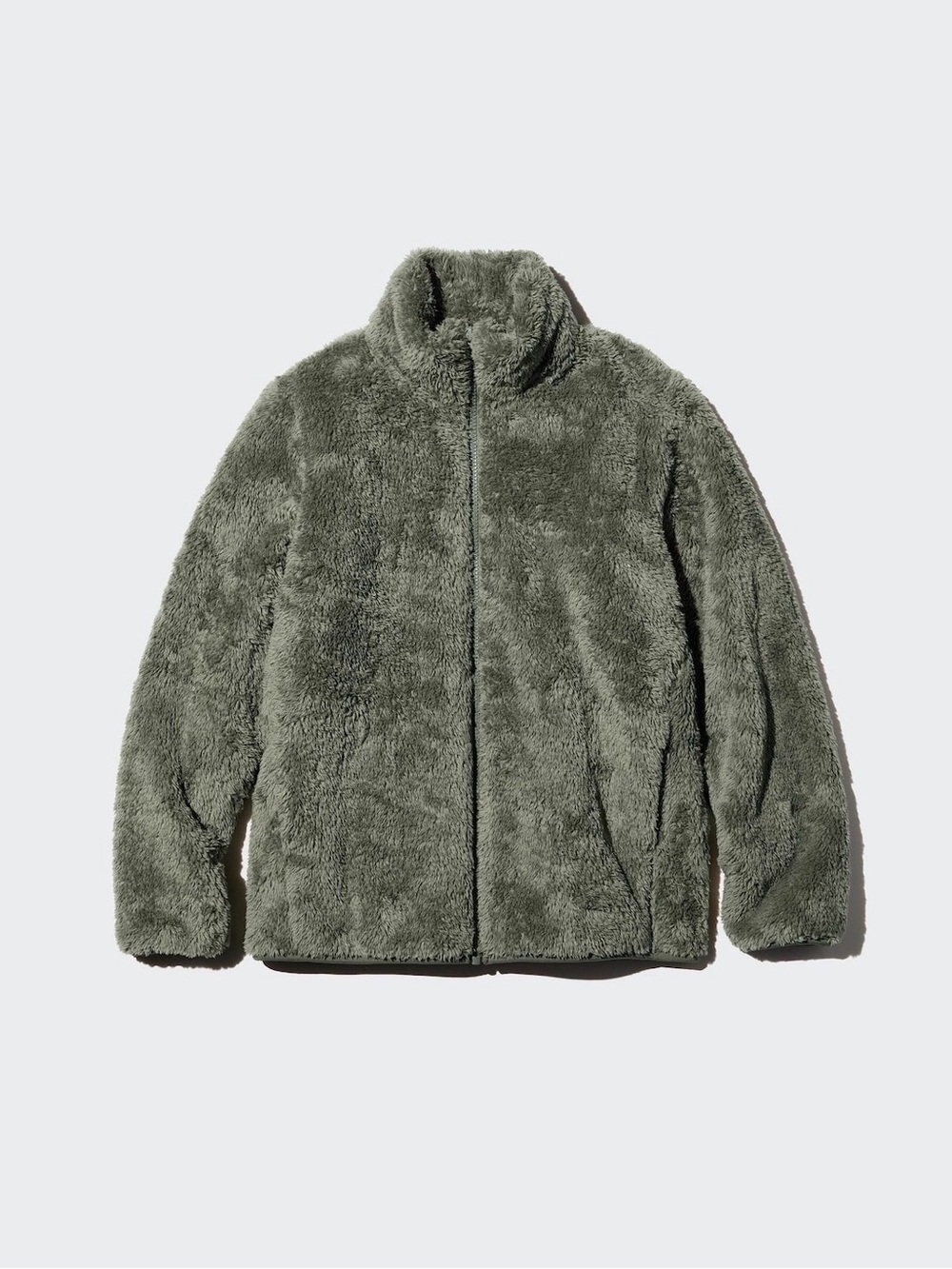 Uniqlo Olive Green Plush Puffer Jacket